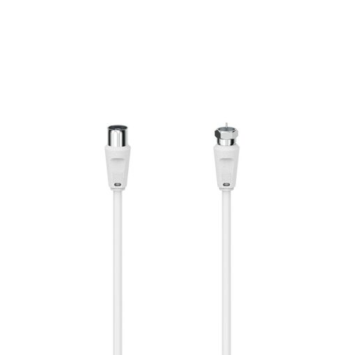 Cable de conexión SAT Hama, macho F - conector coaxial, 3 m, blindaje de 90 dB