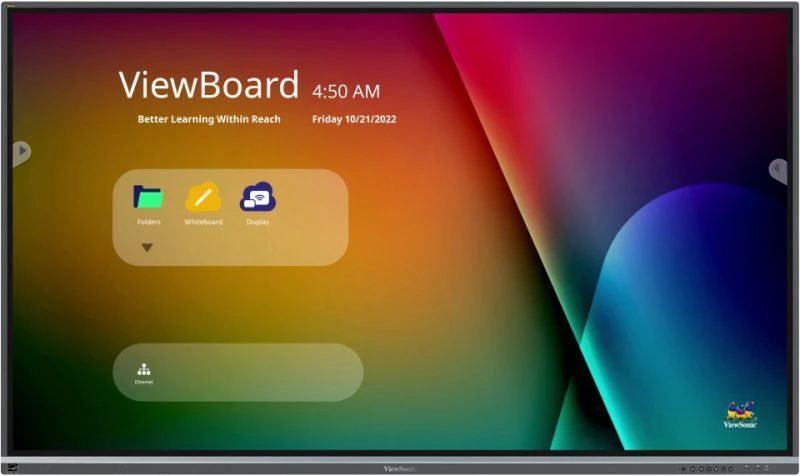 ViewSonic ViewBoard IFP6550-5F - 65" Interactive LED Display with Touchscreen (Multi-Touch) - 4K UHD (2160p) - Direct LED