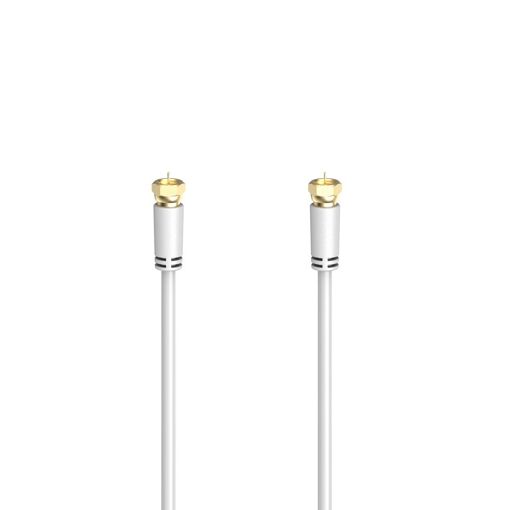Cable de conexión SAT Hama dorado, 3 m, 100 dB de blindaje