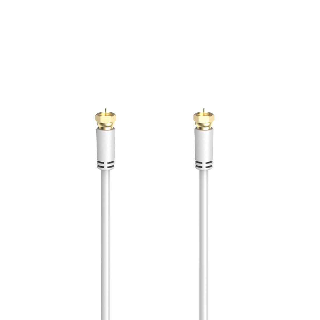 Cable de conexión SAT Hama dorado, 3 m, 100 dB de blindaje