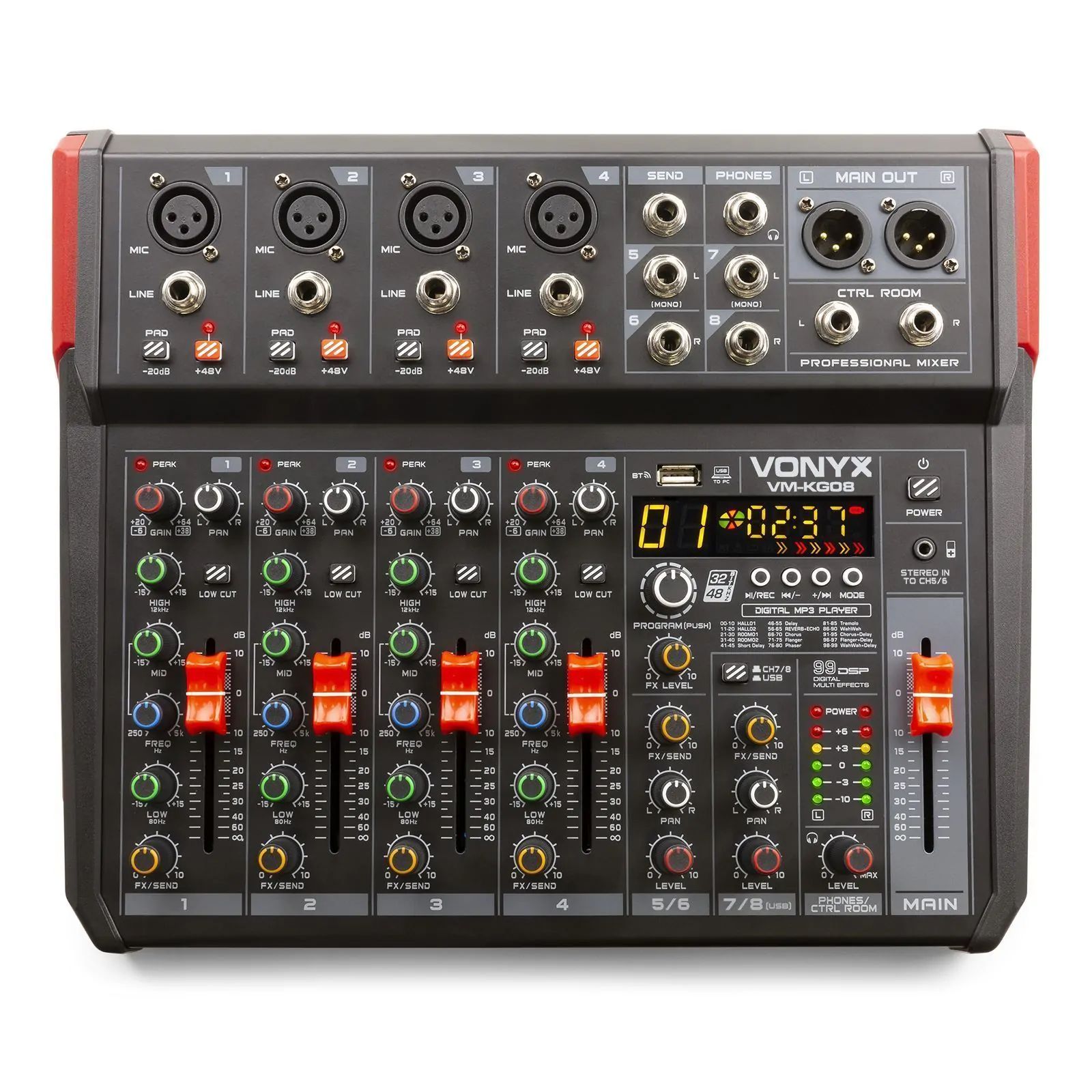 Vonyx 8-Channel Mixing Console