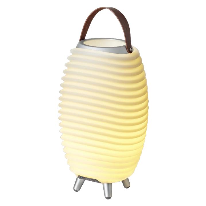 Kooduu Synergy 35 - Enceinte Bluetooth sans fil avec lumière LED et seau à glace - Blanc