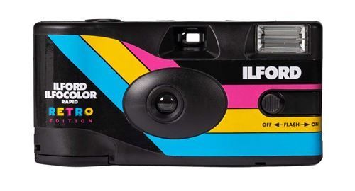 Ilford Ilfocolor Rapid Retro Disposable Camera (27 Exposures)