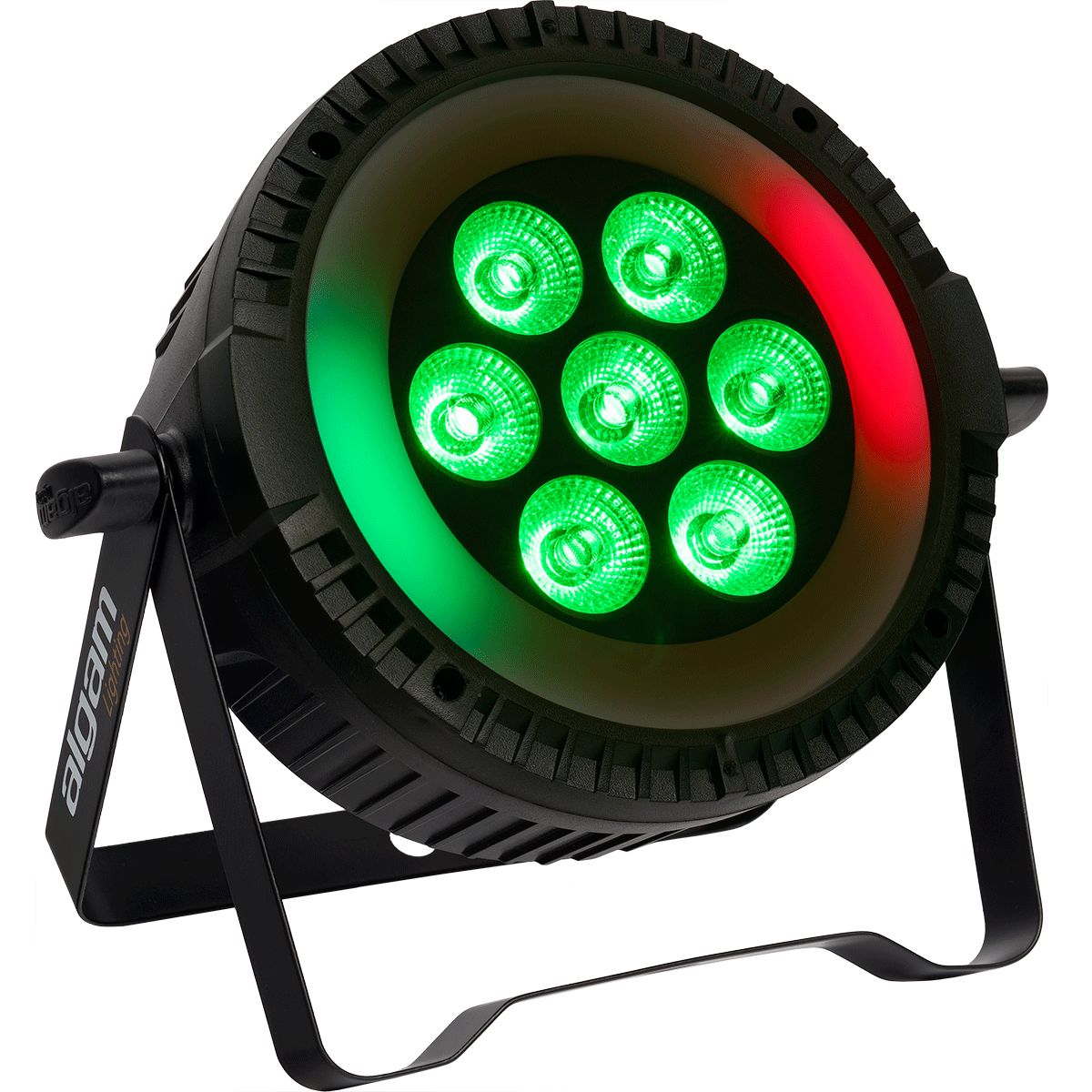 Algam Lighting LAL PARWASH76-RING 7x 6W RGBW LED Projector Wash Light with Ring