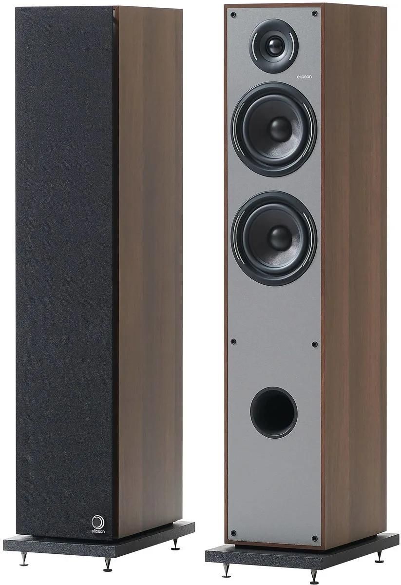 Elipson Horus 11F Speaker - Dark Grey/Nutwood