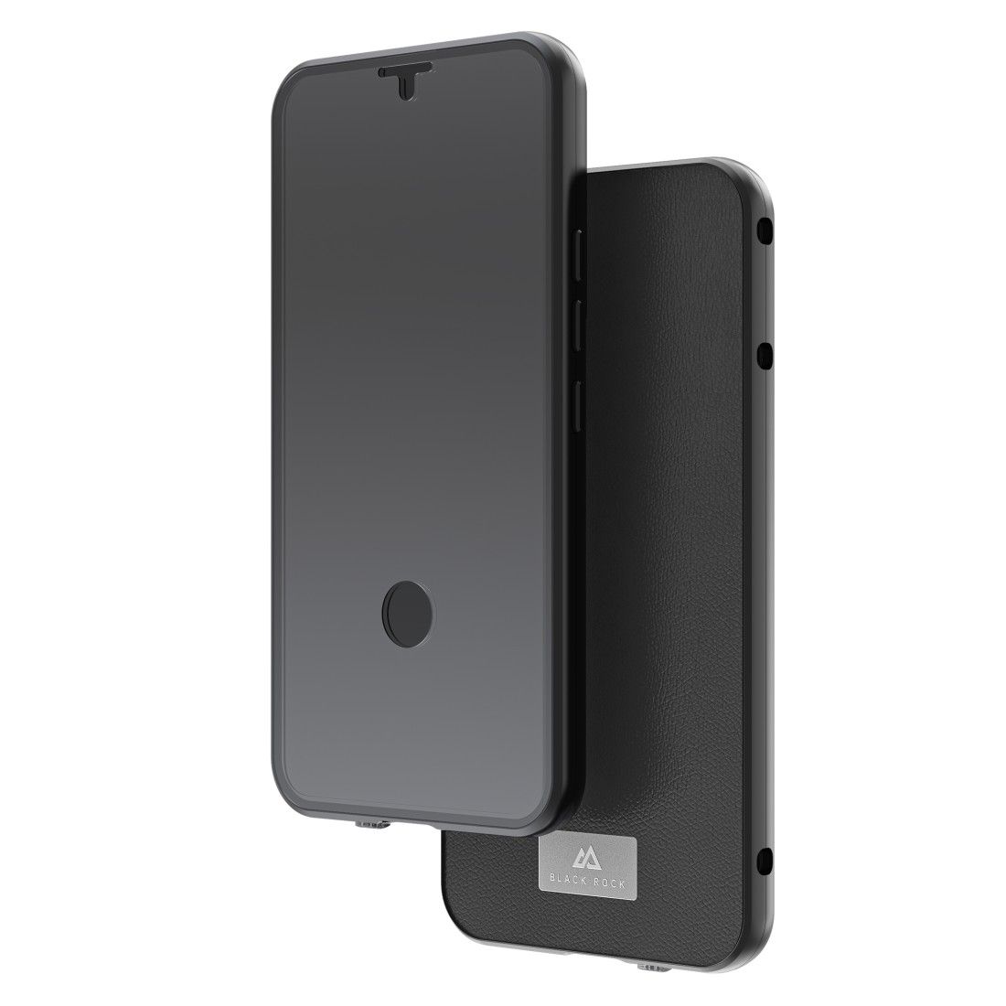 Black Rock 360° Leather Case for Samsung Galaxy S23 Ultra, Black