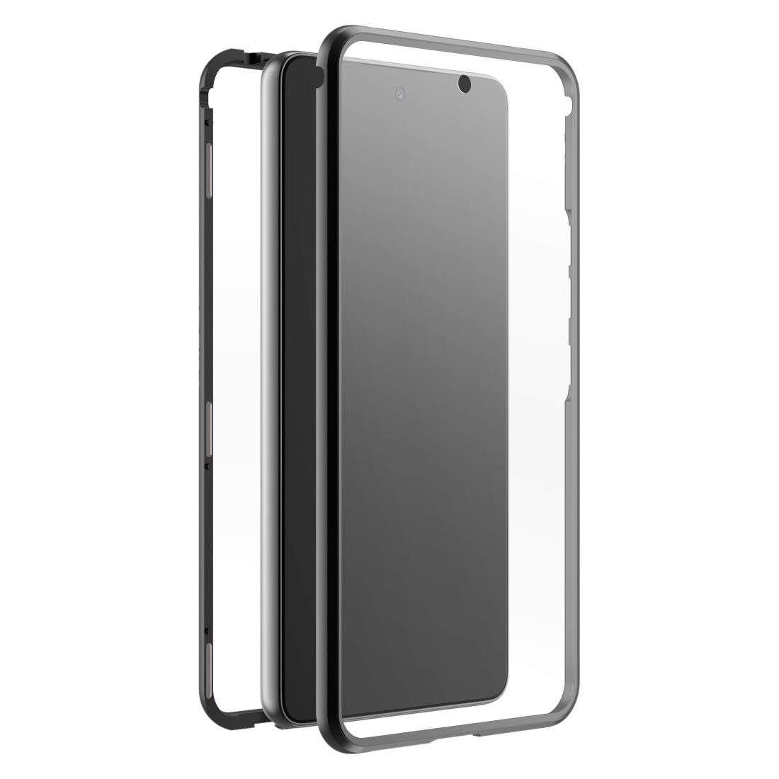 Black Rock 360° Full Body Glass Case for Samsung Galaxy A54, Black