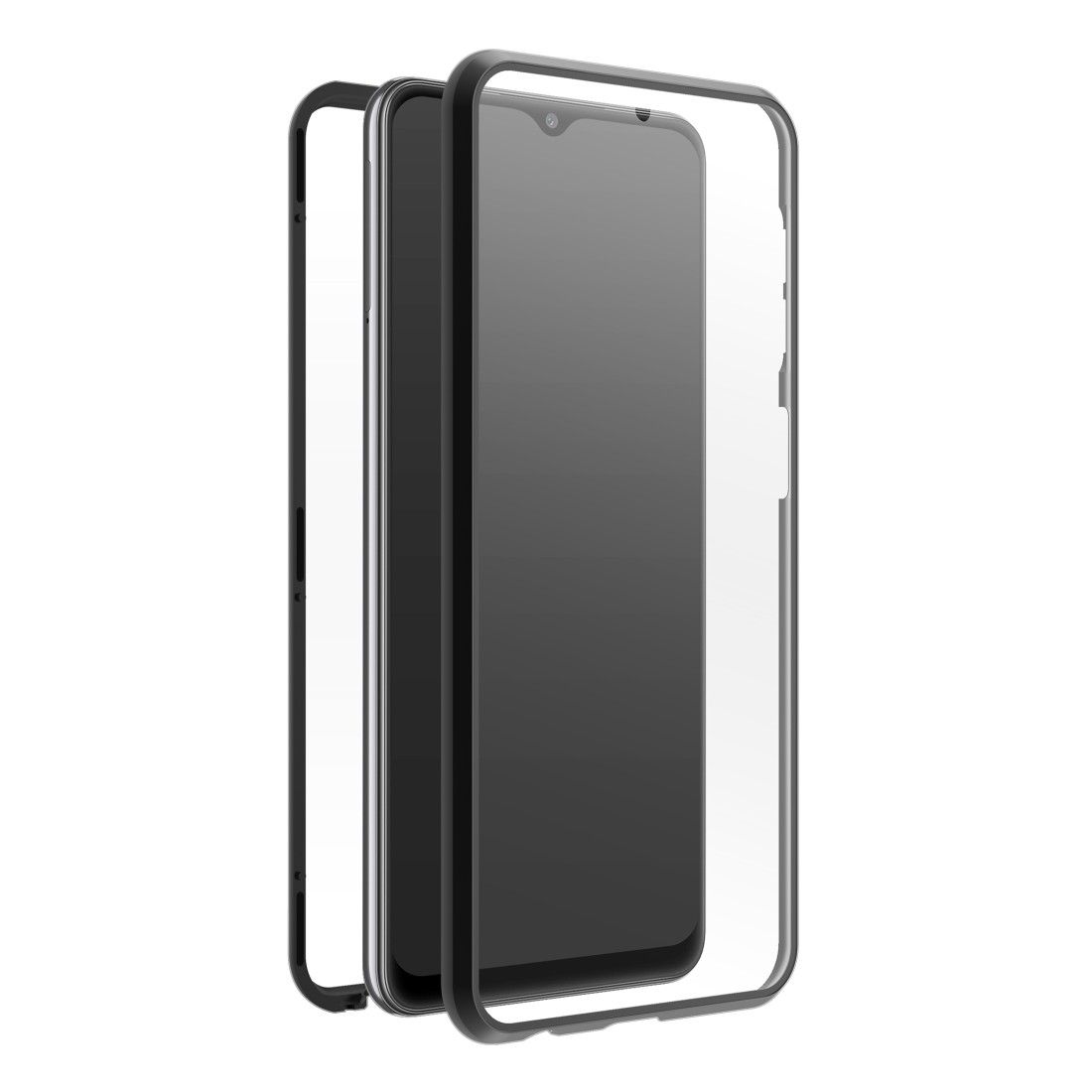 Black Rock 360° Full Body Glass Case for Samsung Galaxy A34, Black