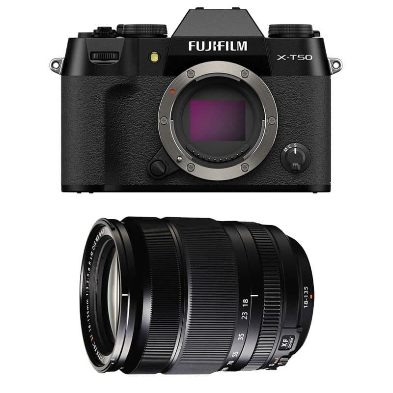 Fujifilm X-T50 Negro + Objetivo 18-135mm f/3.5-5.6 Garantía de 3 años