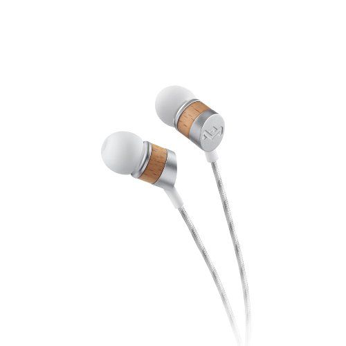House of Marley Uplift Headphones with Wire, Calls/Music, Silver, White