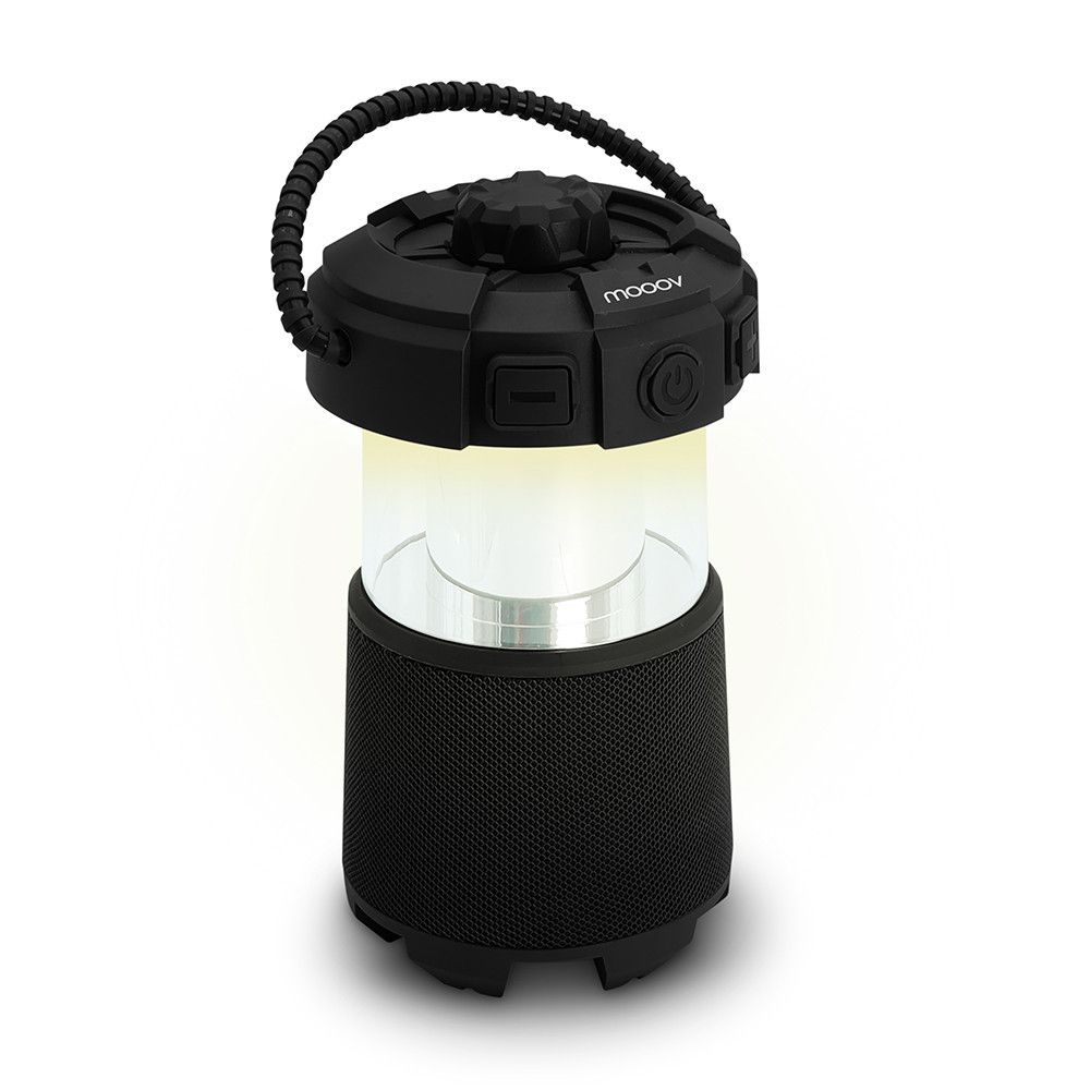 Mooov Jasper Splashproof Lantern Speaker - Black