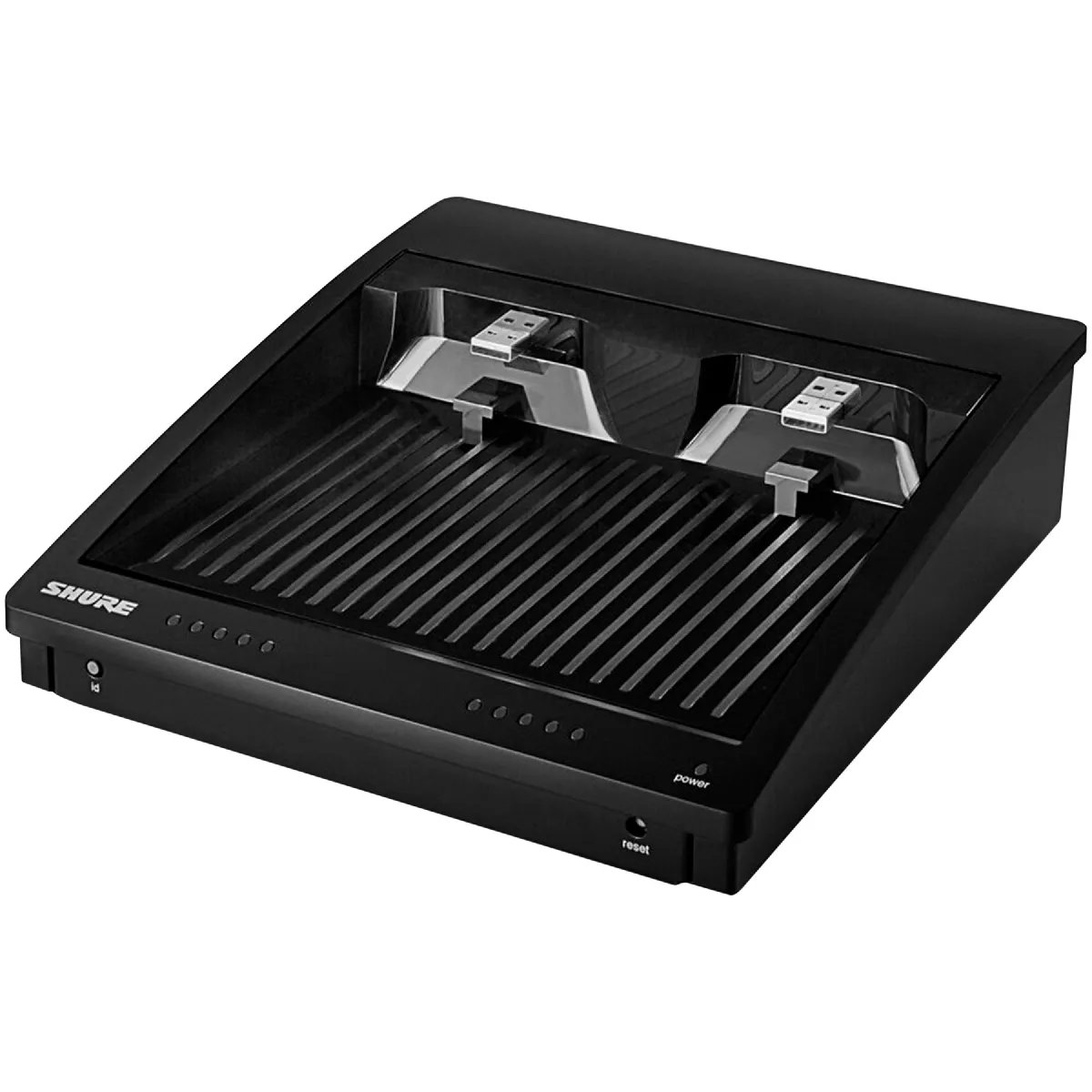 Shure SBC250 Network Charger - 2 Bays - ULXD6/ULXD8 Compatible - Quick Charge 50% in 1 Hour