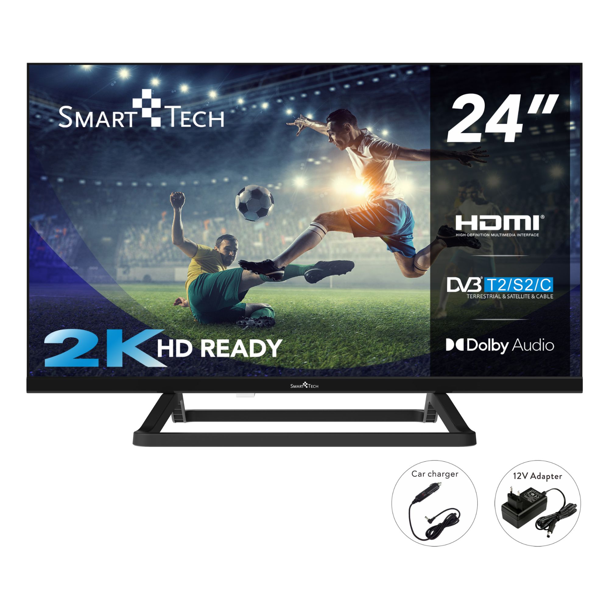 Smart Tech 24HN01V3CA - 24" LED HD TV with Dolby Audio and HDMI