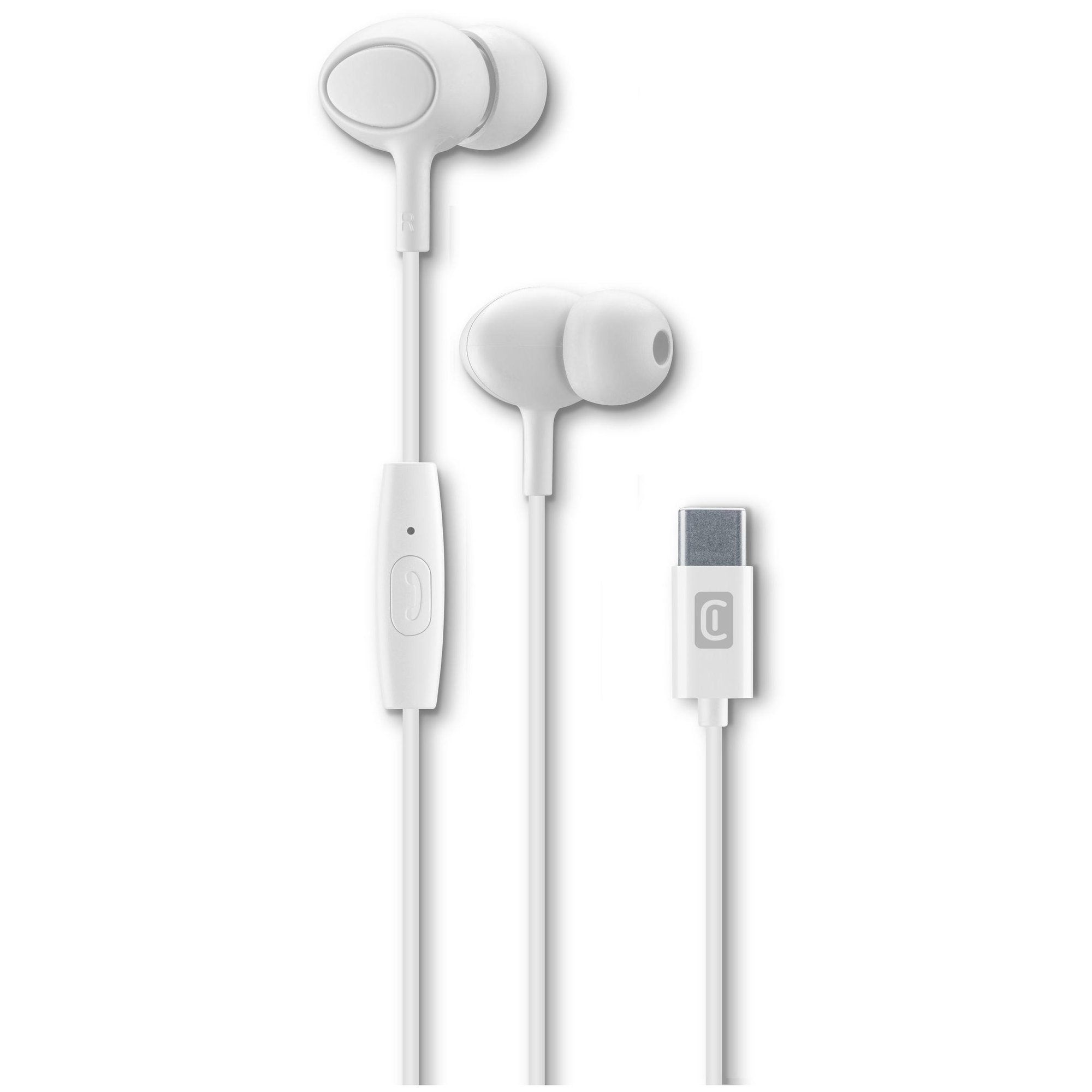 Cellularline CLOUD In-Ear Stereo Headphones with Type-C and Built-in Microphone