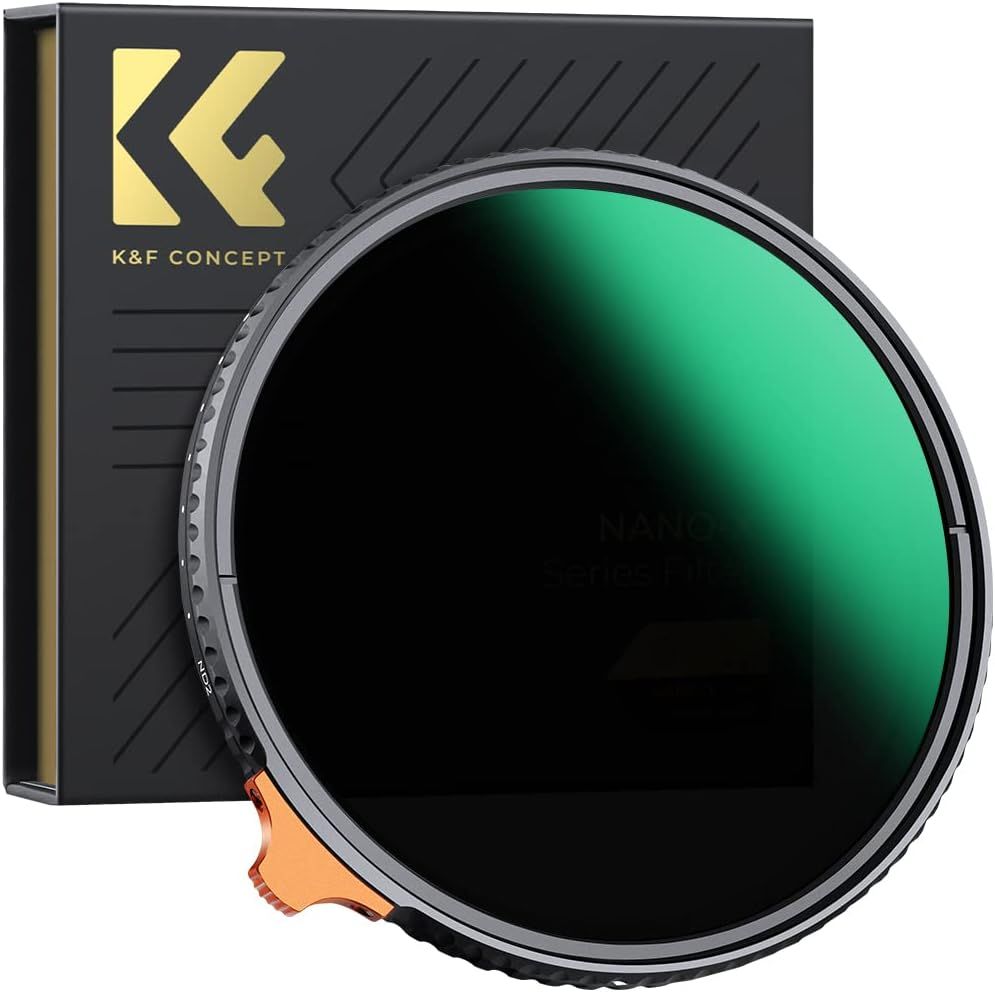 Variable ND Filter ND2-400 82mm Neutral Density 1-8.6 Stops Slim HD Waterproof Scratch-Resistant Lens for Camera Superior Edition