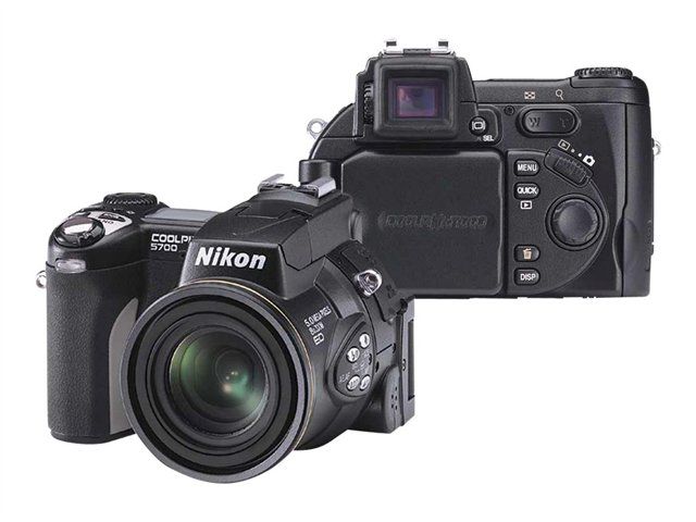 Nikon Coolpix 5700 Compact Camera, 5MP, Black