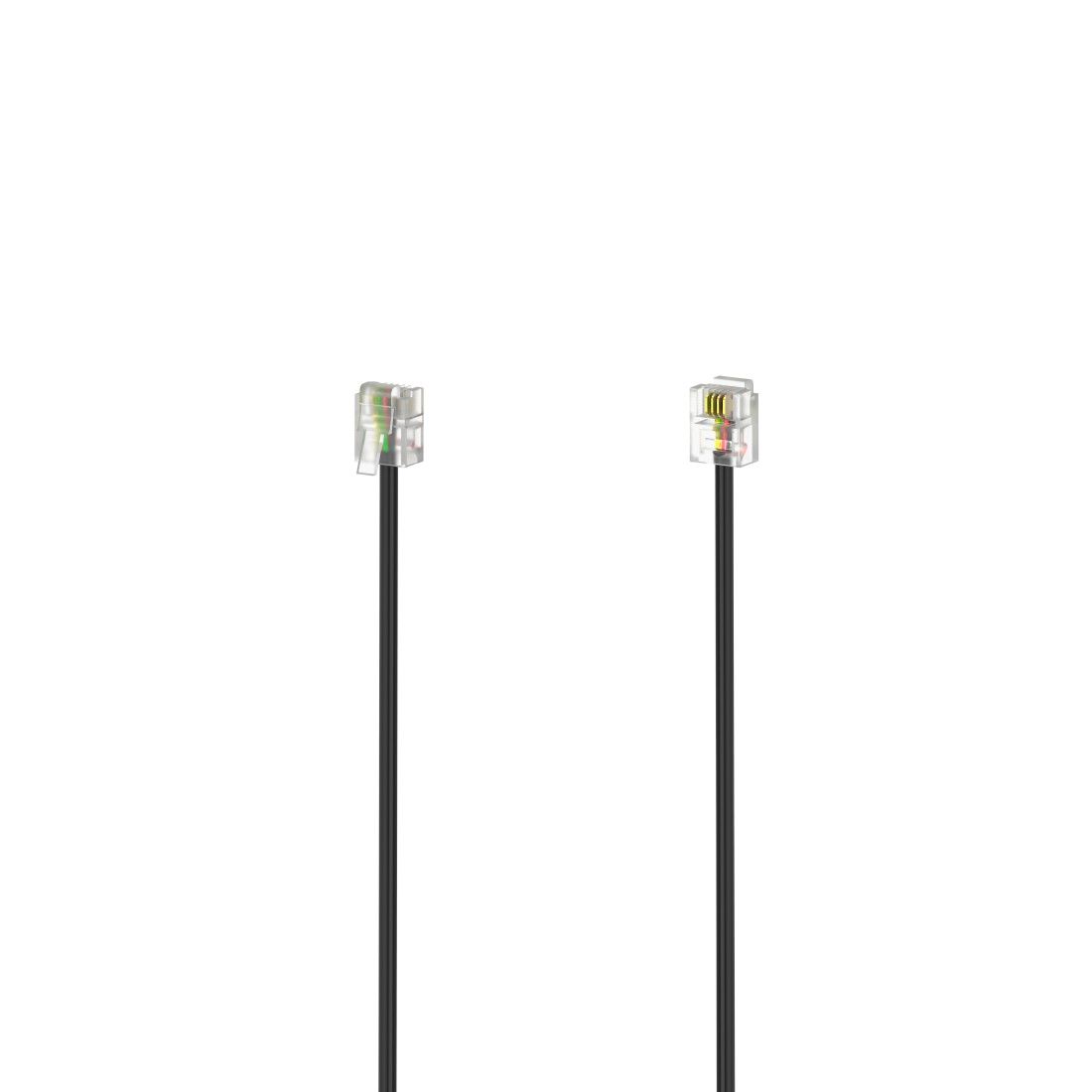 Hama Modular Cable, 6p4c Male Connector - 6p4c Male Connector, 3m, Black