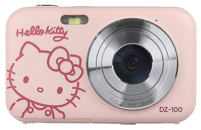 Yashica DZ-100 Hello Kitty Digital Camera - Pink