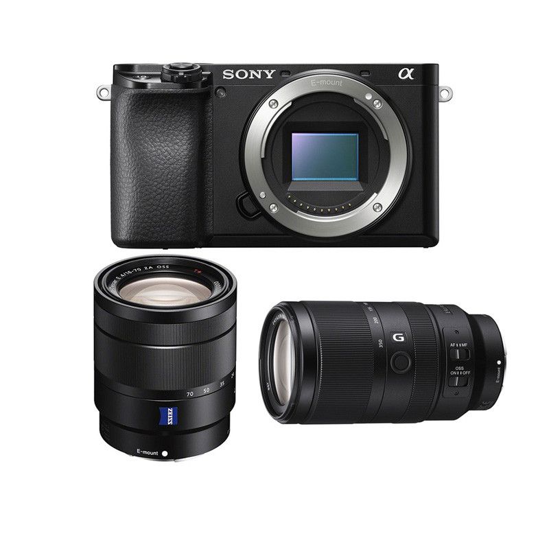 Sony Alfa Híbrido 6100 Negro + Objetivo 16-70mm f/4 OSS + Objetivo 70-350mm f/4.5-6.3 G OSS