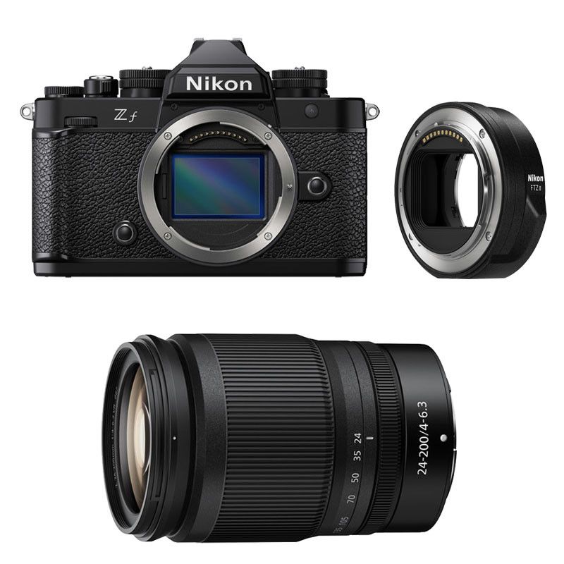 Objetivo Nikon Z 24-200mm f/4-6.3 con adaptador FTZ II