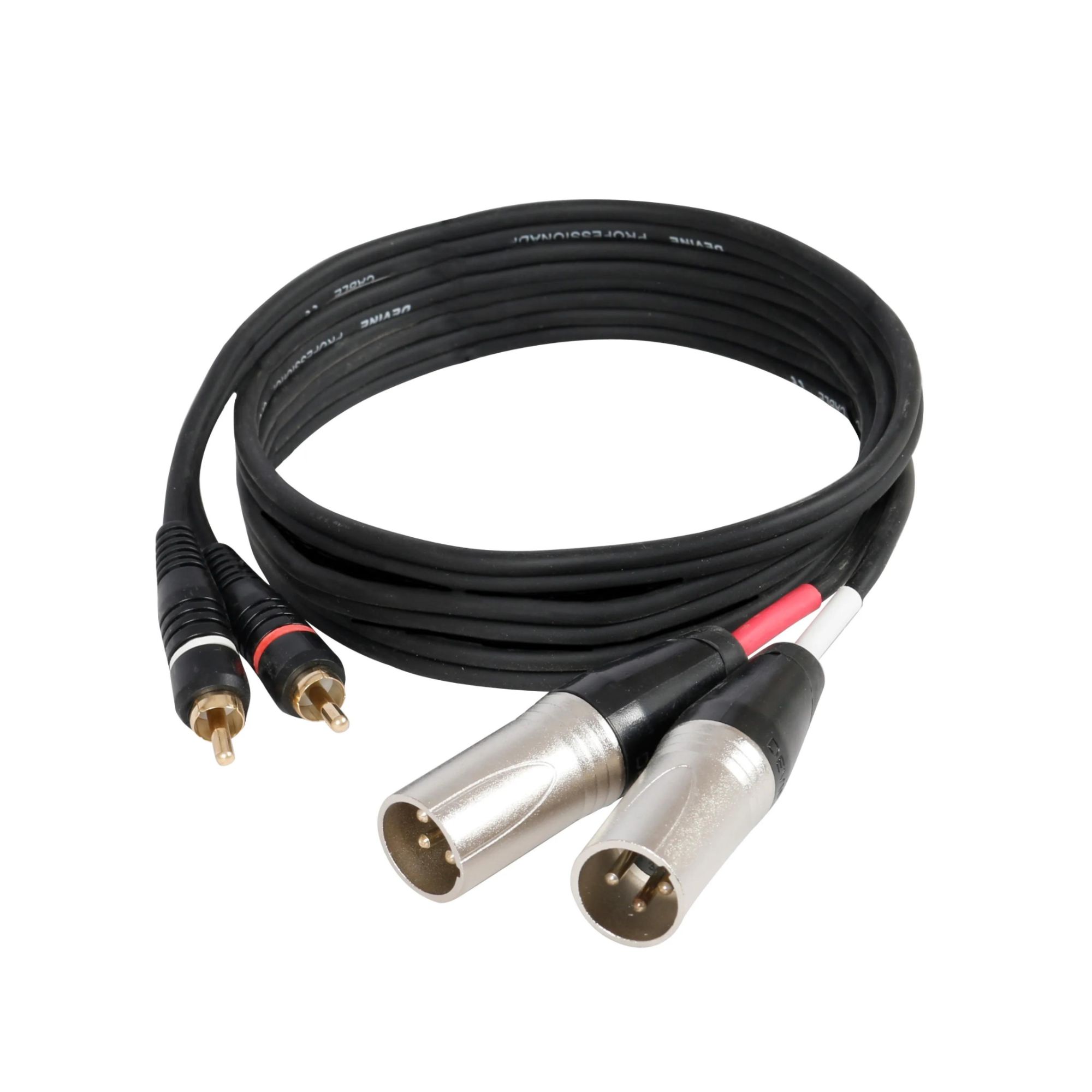 Devine VA4015 2x XLR Male - 2x RCA Male Cable 1.5m