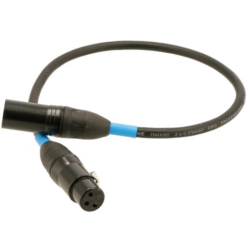 Cable DMX Devine de 3 pines XLR, 0,5 metros