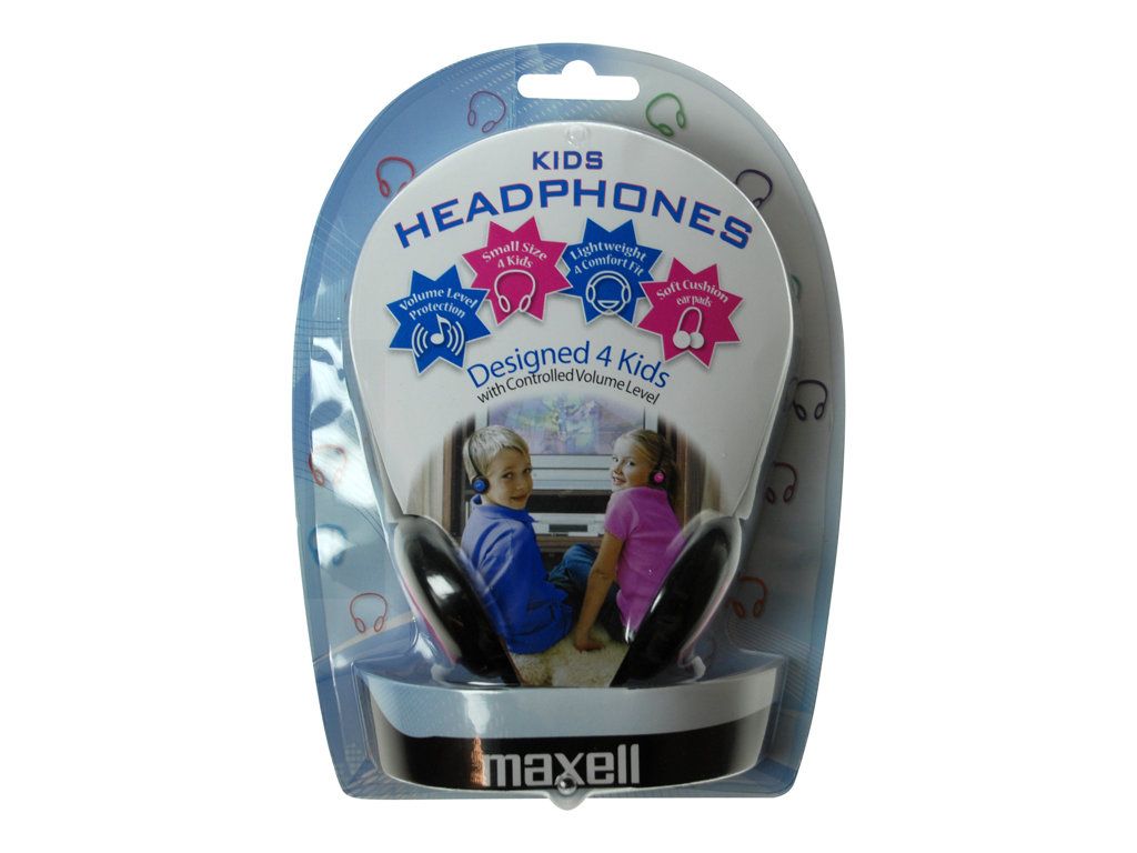 Maxell Kids Earphones, 3.5mm Jack, Pink