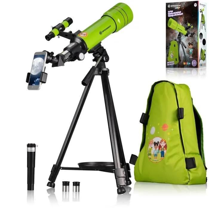 Brasser Junior 70/400 Refractor Telescope - 70mm, 20x-100x Zoom