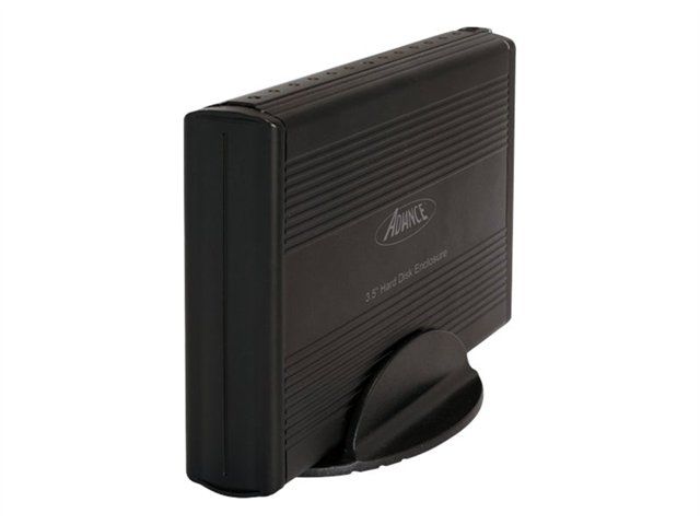 Suza Advance BX-3802EB External Enclosure - 3.5" - 1 Channel - ATA - USB 2.0 - Black