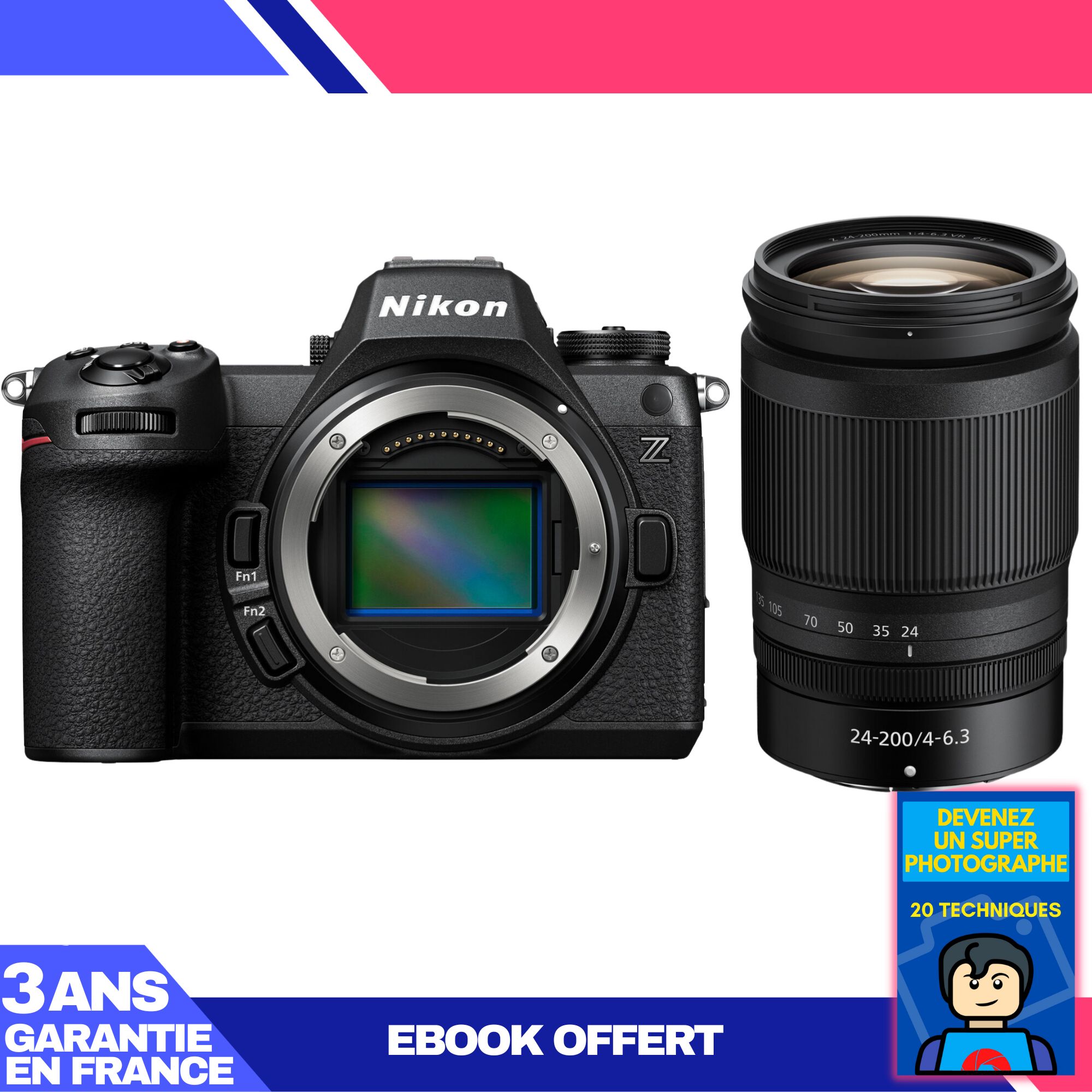 Nikon Z6 III Kit with Z 24-200mm f/4-6.3 VR Lens + 'Become a Super Photographer' Ebook