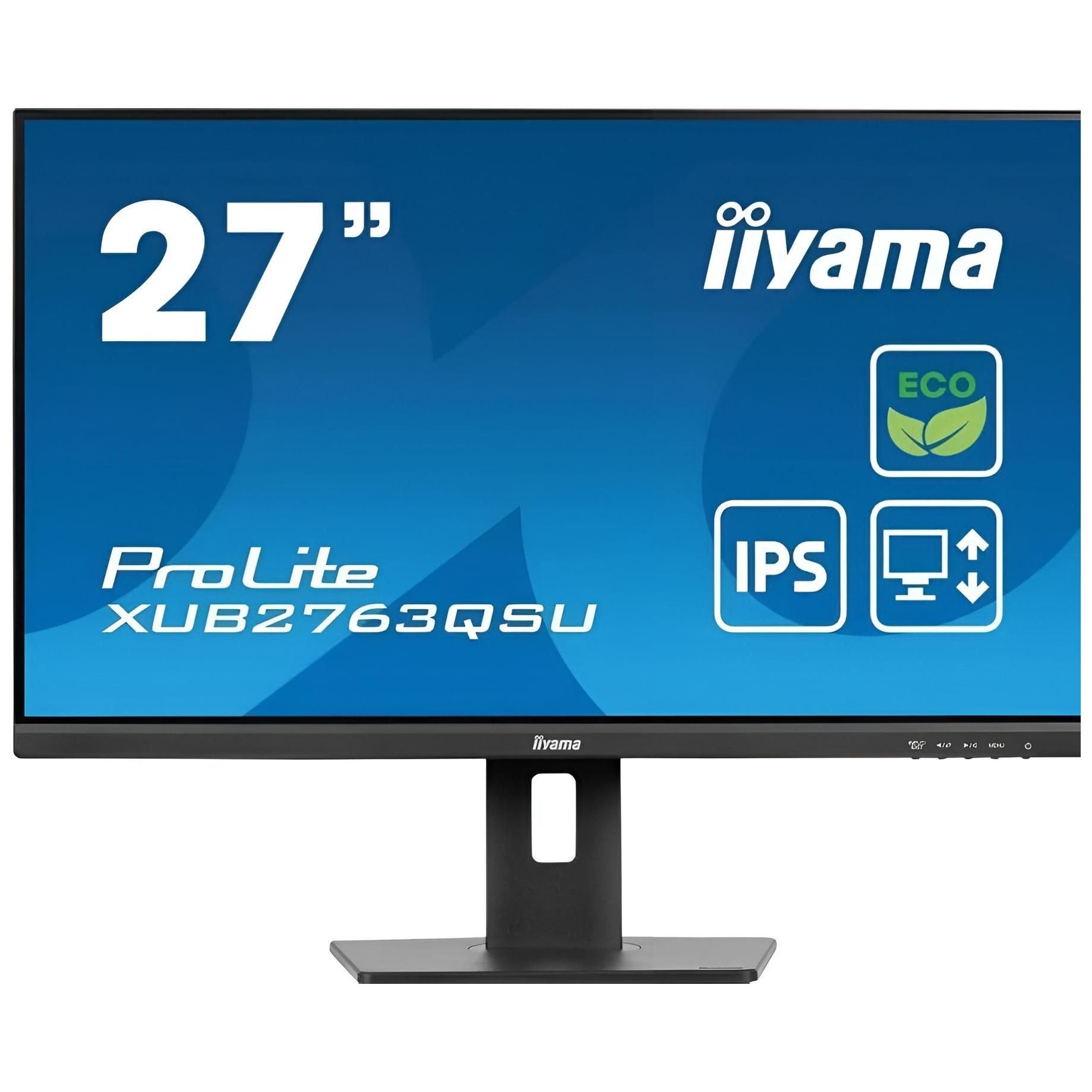 Iiyama ProLite XUB2763QSU-B1 - 27" QHD LED Monitor - Black