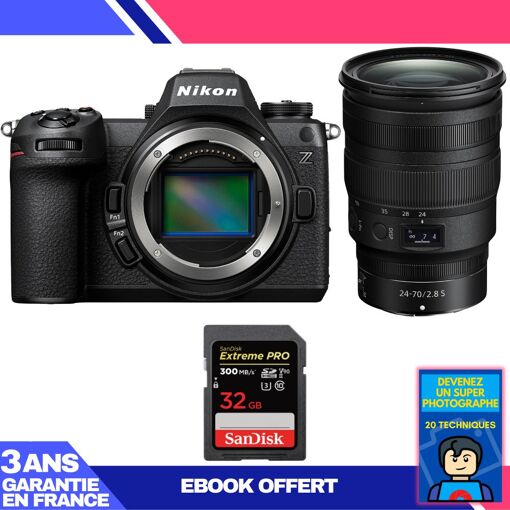 Nikon Z6 III Camera Kit with Z 24-70mm f/2.8 S Lens and SanDisk 32GB Extreme PRO SD Card