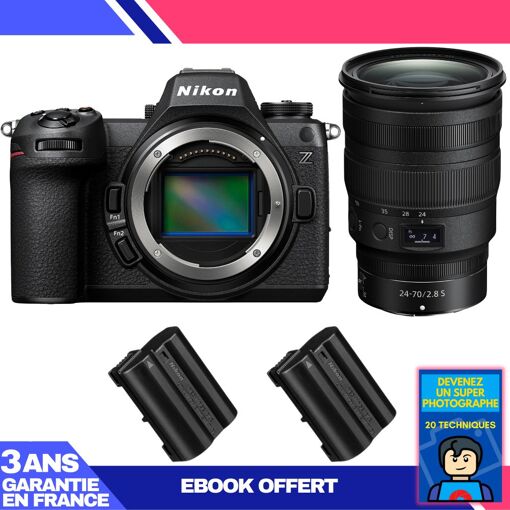 Nikon Z6 III + Z 24-70mm f/2.8 S Lens + 2 EN-EL15c Batteries + 'Become a Super Photographer' Ebook