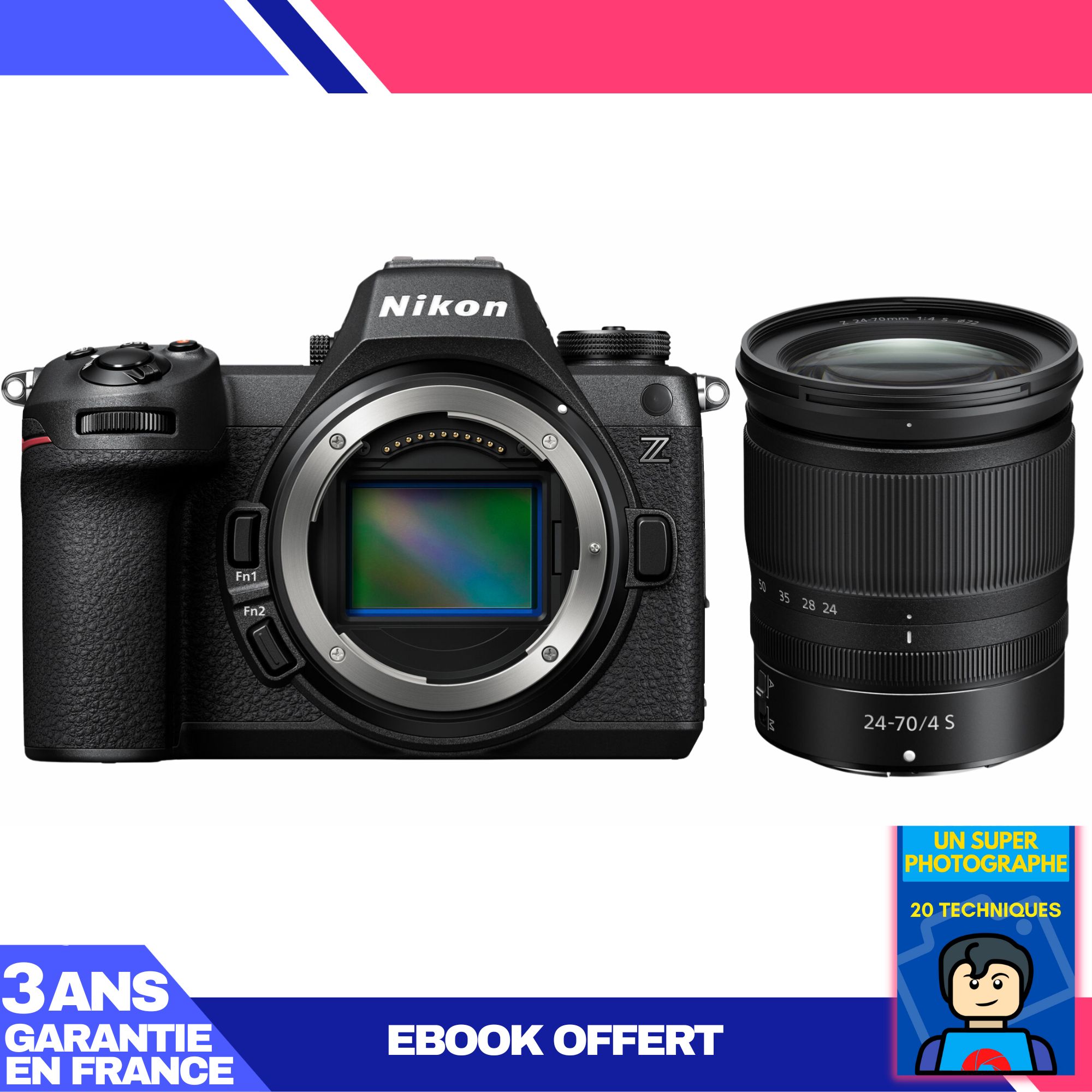 Nikon Z6 III Camera Kit with Z 24-70mm f/4 S Lens and Ebook: Become a Super Photographer