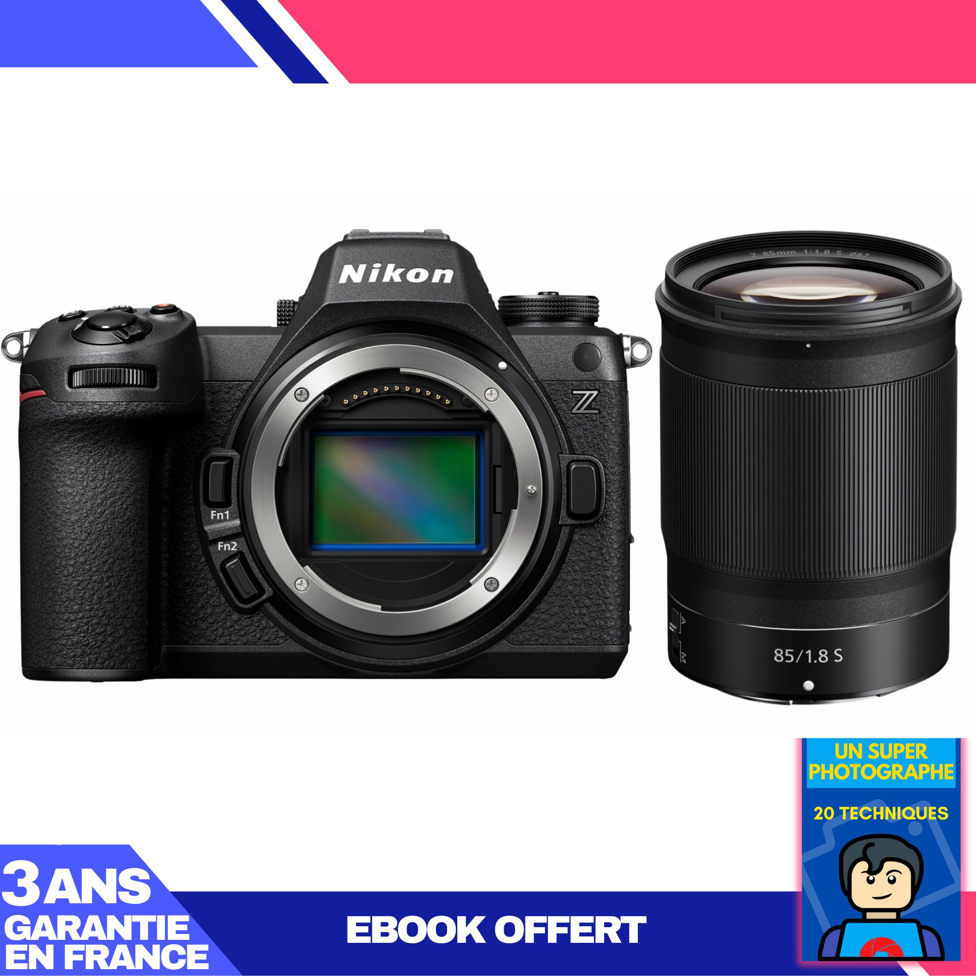 Nikon Z6 III Camera Kit with 85mm f/1.8 S Lens and Ebook: Become a Super Photographer