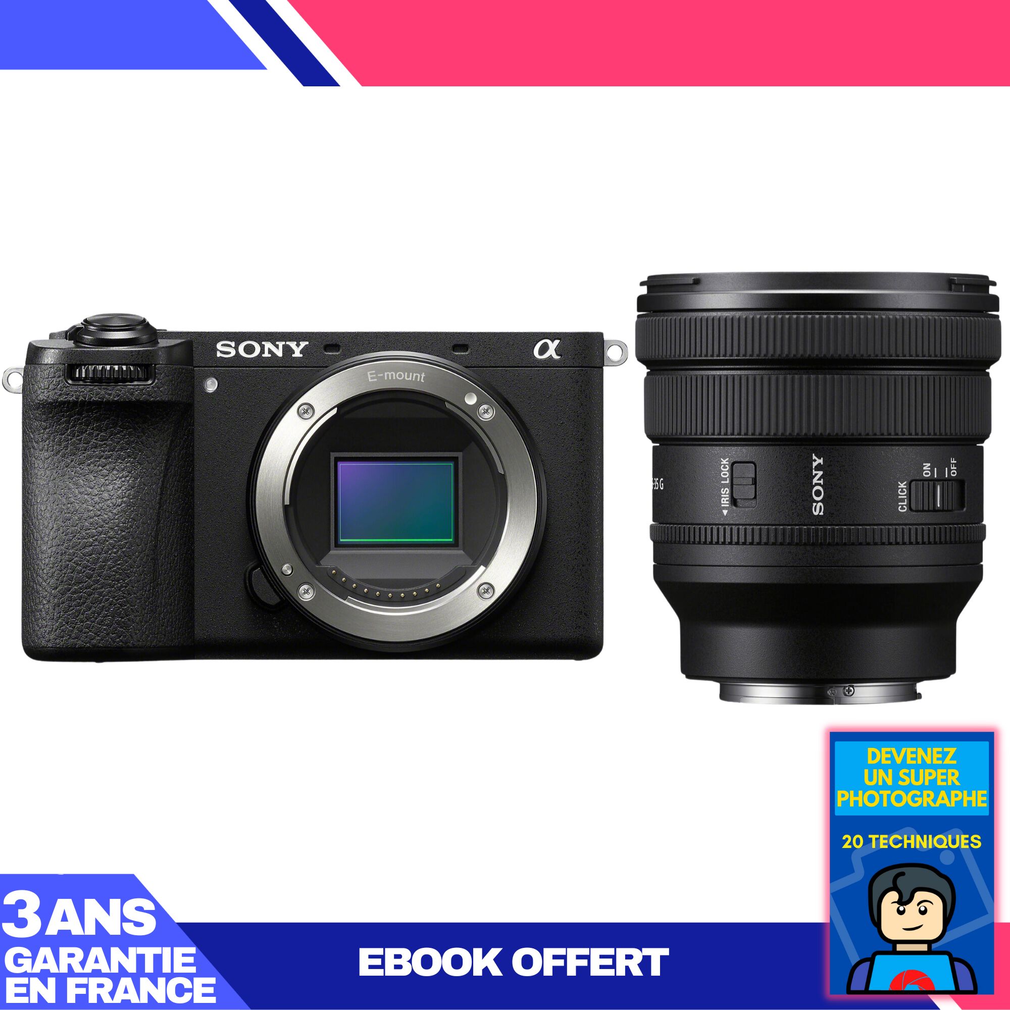 Sony A6700 Mirrorless Camera + FE PZ 16-35mm f/4 G Lens + 'Become a Super Photographer' Ebook