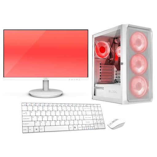 PC de juegos VIST Ryzen 5 5600G - 32GB RAM - SSD de 1TB M.2 - WiFi - Pantalla LCD de 24' - Windows 11 Pro