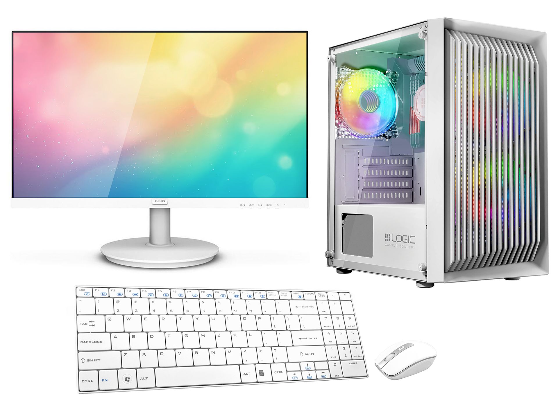 VIST Gaming Ryzen 5 5600G - 16GB RAM - 512GB SSD M.2 - WiFi - 24" LCD - Windows 11 Pro