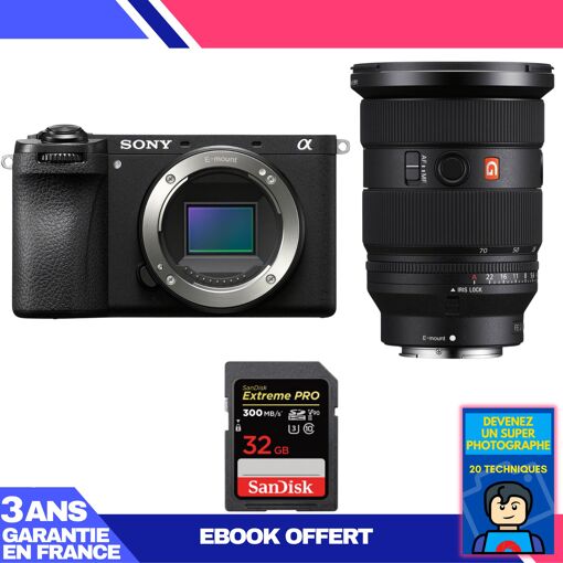 Sony A6700 Mirrorless Camera + FE 24-70mm f/2.8 GM II Lens + 1 SanDisk 32GB Extreme PRO UHS-II SDXC Card + 'Become a Master Photographer' Ebook