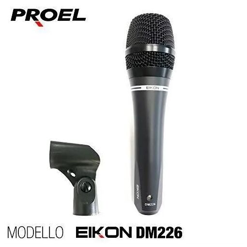 Microphone dynamique Proel DM226 + Étui + Support EIKONDM226