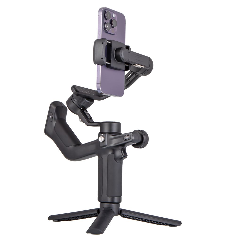 FeiyuTech SCORP-Mini P - 3-Axis Smartphone Stabilizer with Dual Handle, 360° Rotation, 500g Load, 11h Battery Life, Compatible iPhone and Android (Width 5.5 to 8.8 cm)