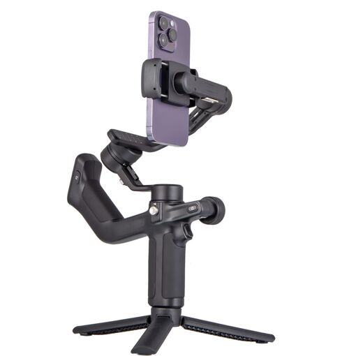 FeiyuTech SCORP-Mini P - 3-Axis Smartphone Stabilizer with Dual Handle, 360° Rotation, 500g Load, 11h Battery Life, Compatible iPhone and Android (Width 5.5 to 8.8 cm)