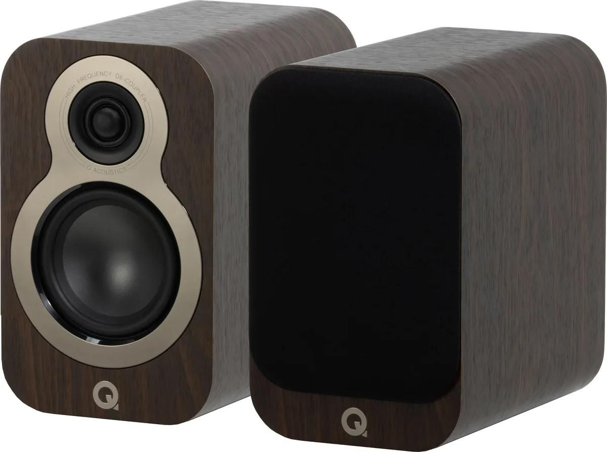 Q Acoustics 3010C Bookcase Speaker, Walnut