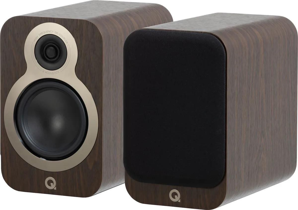 Q Acoustics 3020C Library Speaker, Walnut