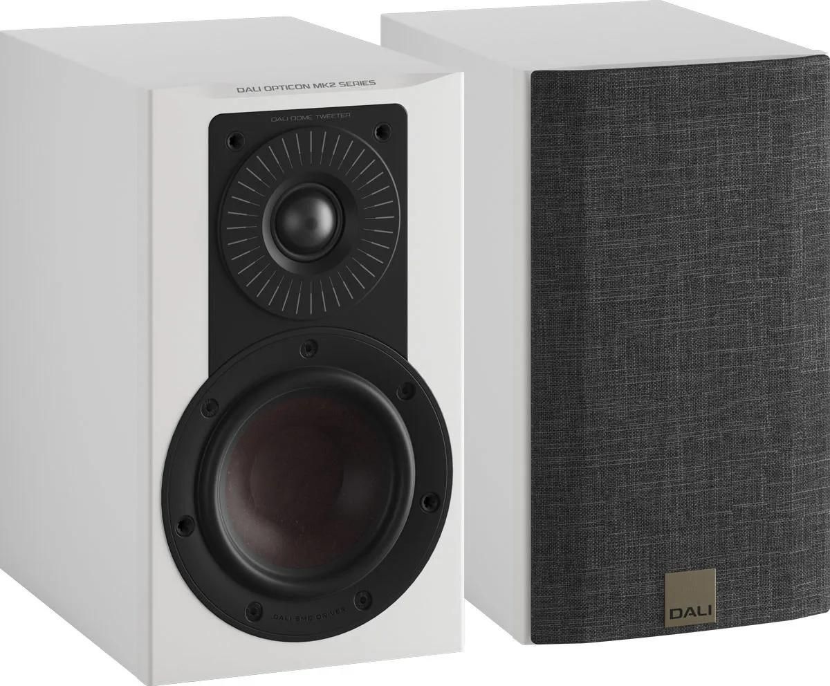 Dali Opticon 1 MKII Bookshelf Speaker - White Satin