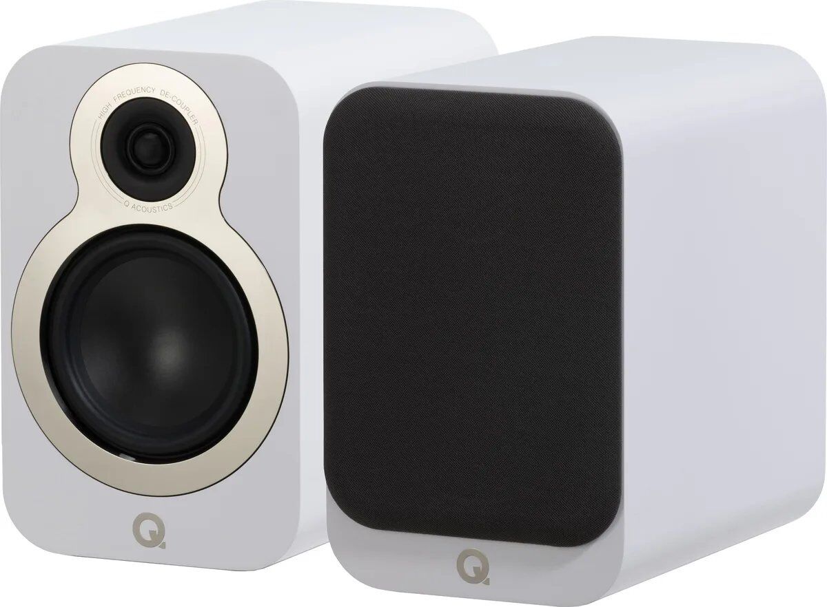 Q Acoustics 3020C Bookcase Speaker - Matte White