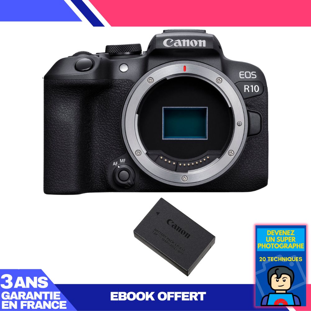 Canon EOS R10 Camera + LP-E17 Battery + 'Become a Super Photographer' Ebook