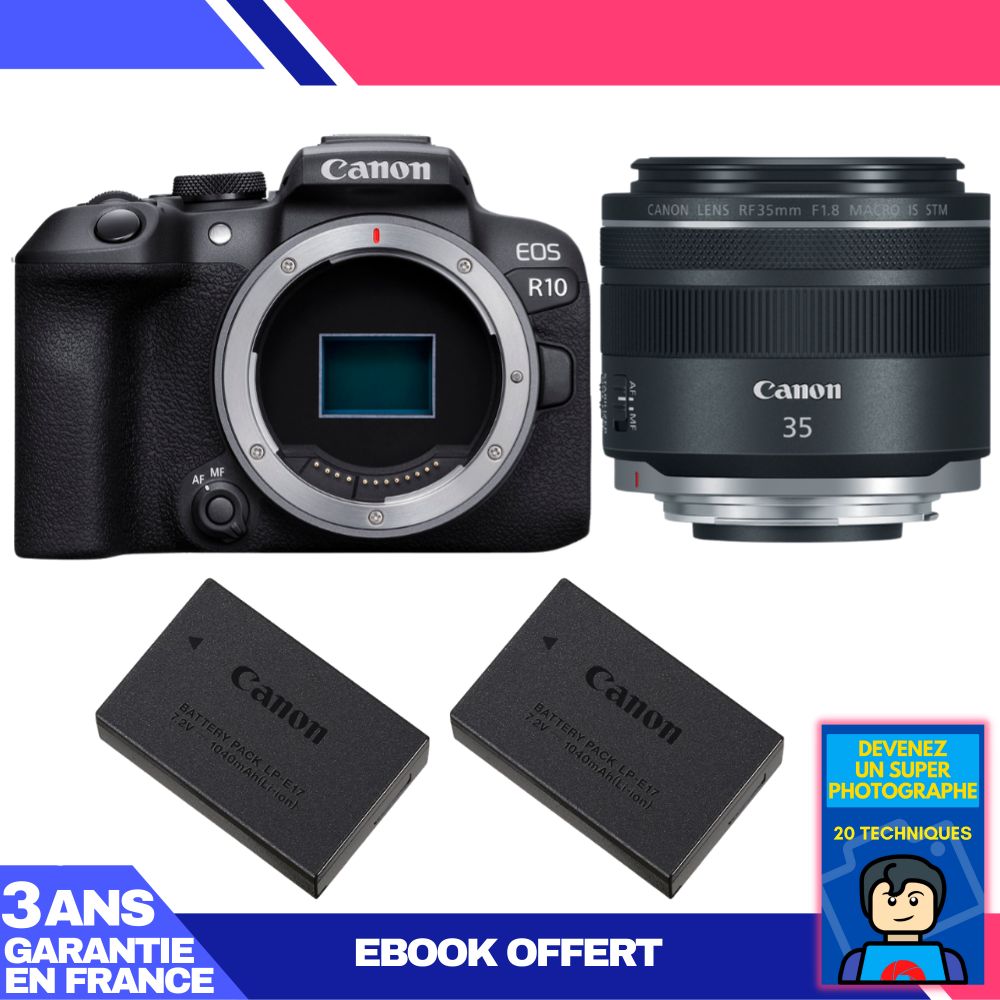 Canon EOS R10 + RF 35mm F1.8 IS Macro STM Camera Kit