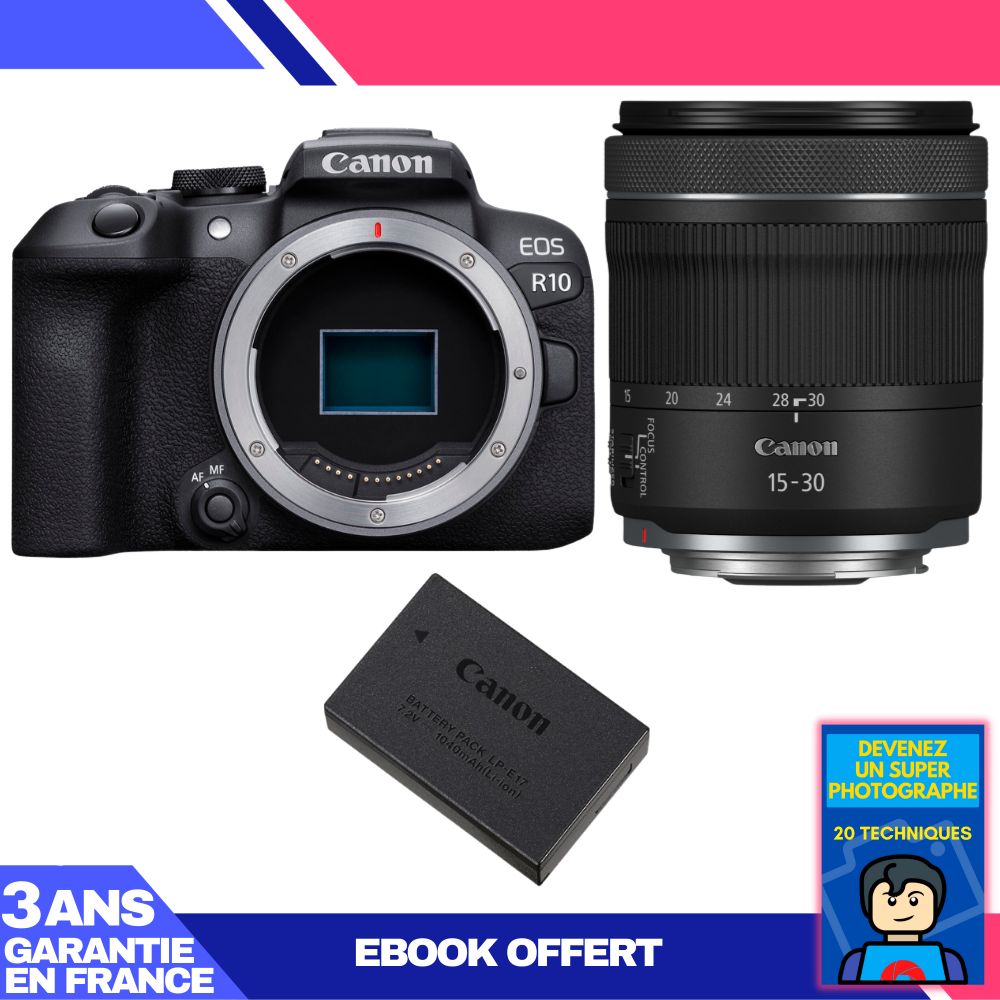 Canon EOS R10 + RF 15-30mm F4.5-6.3 IS STM Kit