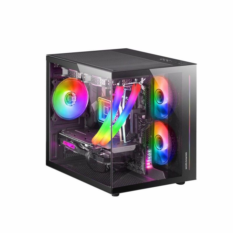 Mars Gaming MC-View Mini PC Case - Black